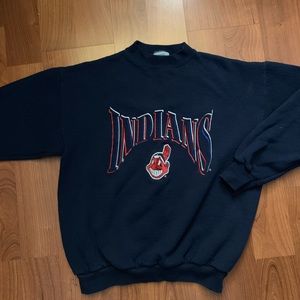 Vintage 2000’s Cleveland Indians Crewneck Navy MLB